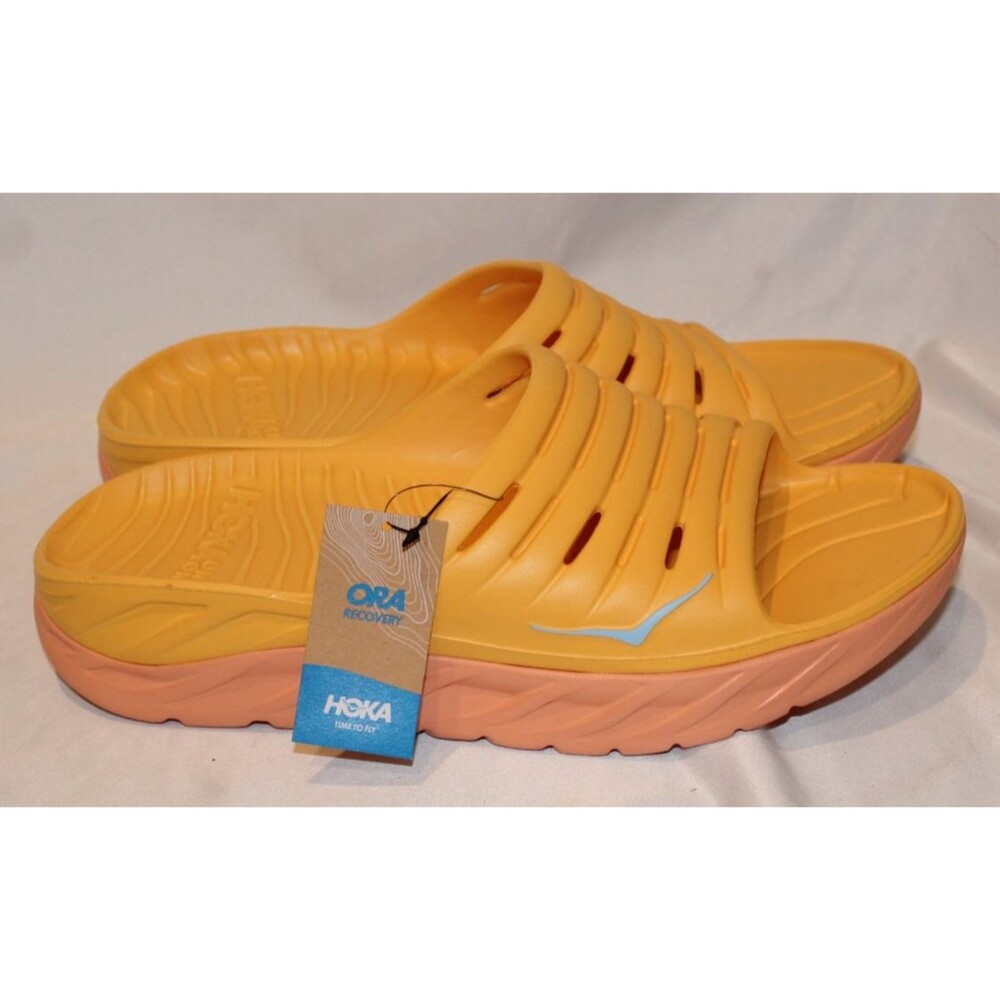 HOKA Men's U Ora Recovery Slide Sandal‎ AYSC ORANGE 14